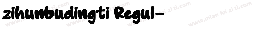 zihunbudingti Regul字体转换